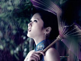 韩国女星Jang Nara 张娜拉旗袍壁纸 明星壁纸