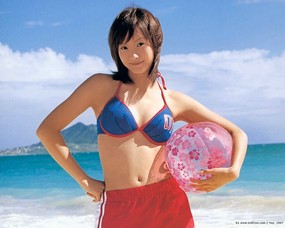  100张 早安少女组图片壁纸 Desktop Wallaper of Japanese Morning Musume 早安少女组夏威夷夏日写真壁纸 明星壁纸