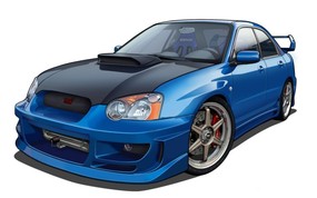 电脑 Photoshop 手绘汽车 电脑CG汽车设计 Desktop Wallpaper of Auto Car Subaru WRX 逼真电脑Photoshop手绘汽车 汽车壁纸