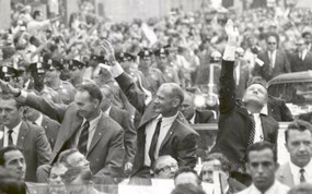 One Giant Leap for Mankind  New York City Welcomes the Apollo 11 Astronauts 纽约的庆祝游行 阿波罗11号登月40周年纪念壁纸 人文壁纸