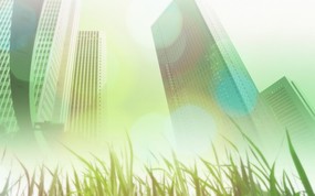 城市与绿化 环保主题设计壁纸 城市高楼大厦合成壁纸 城市绿化主题PS壁纸 人文壁纸