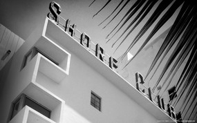 纯粹的光影美学 人文建筑黑白摄影壁纸 Shore Club Miami 迈阿密海岸俱乐部桌面壁纸 纯粹的光影美学人文建筑黑白摄影壁纸 人文壁纸