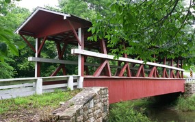 文化之旅  Colvin Bridge Schellsburg Bedford County Pennsylvania 宾夕法尼亚 哈里斯堡廊桥图片壁纸 地理人文景观壁纸精选 第四辑 人文壁纸