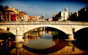 HDR 西班牙城市映像 怀旧风格 西班牙Girona 赫罗纳城市风景 HDR 西班牙城市映像 人文壁纸
