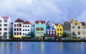 文化之旅 地理人文景观壁纸精选 第二辑 Willemstad Waterfront Curacao 库拉索岛 威廉斯塔德图片壁纸 文化之旅地理人文景观壁纸精选 第二辑 人文壁纸