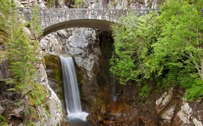 文化之旅 地理人文景观壁纸精选 第一辑 Christine Falls Mount Rainier National Park Washington 华盛顿雷尼尔山国家公园图片壁纸 文化之旅地理人文景观(一) 人文壁纸