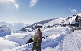 温泉与滑雪 瑞士冬季旅游景点壁纸 Bettmeralp 贝特默尔卑图片壁纸 温泉与滑雪瑞士冬季旅游景点壁纸 人文壁纸