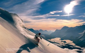 温泉与滑雪 瑞士冬季旅游景点壁纸 Corvatsch Graubünden 瑞士科尔瓦奇峰图片壁纸 温泉与滑雪瑞士冬季旅游景点壁纸 人文壁纸