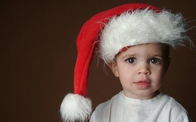  儿童摄影 圣诞小男孩图片壁纸 爱与纯真-可爱婴儿儿童摄影壁纸 摄影壁纸