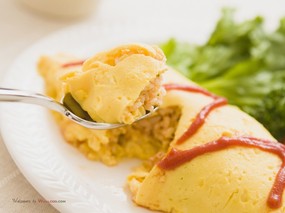  美食壁纸 西式早餐图片 Breakfast Photo Foods on the Table 健康早餐-美食摄影壁纸 摄影壁纸