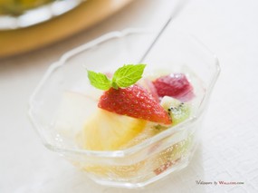  水果甜品图片 Breakfast Photo Foods on the Table 健康早餐-美食摄影壁纸 摄影壁纸