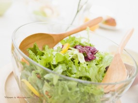  蔬菜沙拉图片 餐桌美食图片 Foods on the Table Fruits vegetable Salad 健康早餐-美食摄影壁纸 摄影壁纸