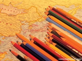 商业品位 办公寓意Conceptual business 彩色铅笔图片壁纸 Stock Photos of Color Pencils 商业品位办公寓意 摄影壁纸