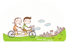 拯救地球 1 11 矢量卡通 拯救地球 第一辑 矢量壁纸