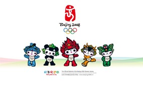2008 北京奥运会官方福娃壁纸 体育壁纸