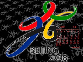 2008年3月月历奥运福娃 2008年3月月历奥运福娃 体育壁纸