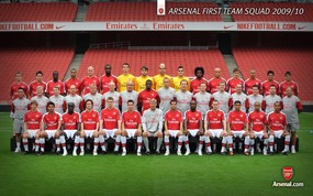 英超 2009 10赛季 Arsenal 阿森纳壁纸 Arsenal first team squad 2009 10 2009-10赛季 Arsenal 阿森纳壁纸 体育壁纸