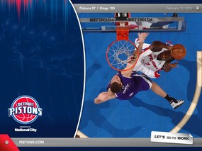 NBA 桌面壁纸 Feb 10 vs Kings 桌面壁纸 2009-10赛季底特律活塞常规赛 体育壁纸