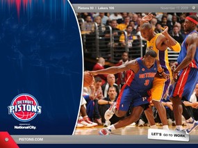 NBA 桌面壁纸 Nov 17 at Lakers 桌面壁纸 2009-10赛季底特律活塞常规赛 体育壁纸