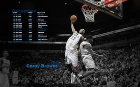 NBA  December 2009 十二月赛程表图片壁纸 2009-10赛季明尼苏达森林狼桌面壁纸 体育壁纸