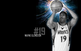 NBA  wayne ellington 图片壁纸 2009-10赛季明尼苏达森林狼桌面壁纸 体育壁纸