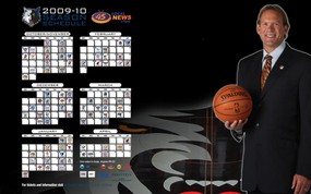 NBA  Kurt Rambis Schedule 总赛程表图片壁纸 2009-10赛季明尼苏达森林狼桌面壁纸 体育壁纸