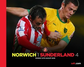 英超 2009 10赛季 Sunderland 桑德兰壁纸 Norwich 1 Sunderland 4桌面壁纸 2009-10赛季 Sunderland 桑德兰壁纸 体育壁纸