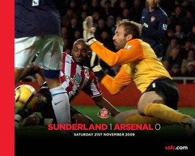英超 2009 10赛季 Sunderland 桑德兰壁纸 Sunderland 1 Arsenal 0桌面壁纸 2009-10赛季 Sunderland 桑德兰壁纸 体育壁纸