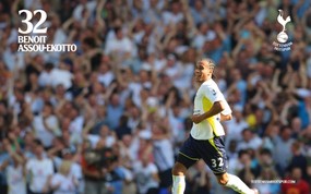 英超 2009 10赛季 Tottenham Hotspur 热刺壁纸 Benoit Assou Ekotto桌面壁纸 2009-10赛季 Tottenham Hotspur 热刺壁纸 体育壁纸