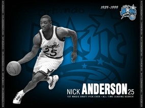 NBA壁纸  No 25 尼科 安德森壁纸 Nick Anderson Wallpaper 奥兰多魔术队官方桌面壁纸 体育壁纸