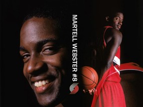 NBA壁纸  开拓者队NO 8 马泰尔 韦伯斯特壁纸 Martell Webster Desktop 波特兰开拓者队官方桌面壁纸 体育壁纸