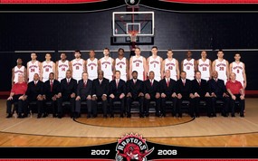 NBA  Team Shot图片壁纸 多伦多猛龙队2008-09赛季官方桌面壁纸 体育壁纸