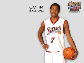 NBA壁纸  前76人队NO 7 约翰 萨尔蒙斯壁纸 John Salmons Desktop 费城76人队官方桌面壁纸 体育壁纸
