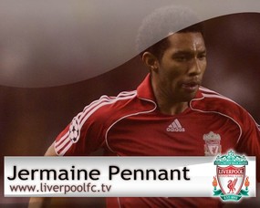 英超联赛球队  Jermaine Pennant桌面壁纸 官方Liverpool 利物浦壁纸-球员阵容 体育壁纸