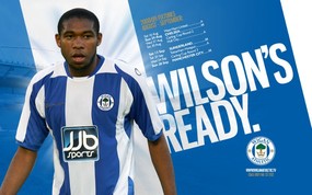 英超联赛球队  WILSON S READY桌面壁纸 官方Wigan Athletic 维冈竞技壁纸 体育壁纸