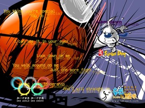 国创卡通奥运系列壁纸 体育壁纸