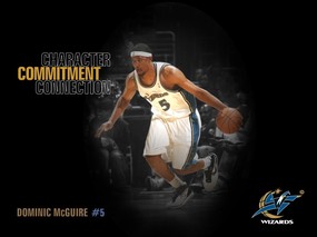 NBA  Dominic McGuire壁纸下载 华盛顿奇才队2008-09赛季官方桌面壁纸 体育壁纸