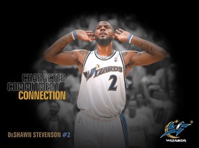 NBA  DeShawn Stevenson 壁纸下载 华盛顿奇才队2008-09赛季官方桌面壁纸 体育壁纸
