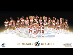 NBA  Wizard Girls 壁纸下载 华盛顿奇才队2008-09赛季官方桌面壁纸 体育壁纸