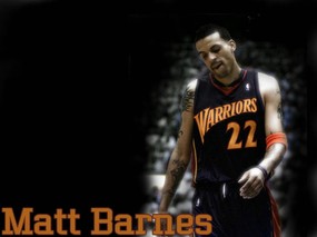 NBA壁纸  勇士队NO 22 马特 巴恩斯壁纸 Matt Barnes Desktop 金州勇士队07-08赛季官方桌面壁纸 体育壁纸