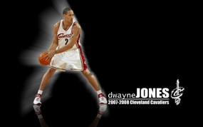 NBA壁纸  骑士队NO 27 德维恩 琼斯壁纸 Dwayne Jones Desktop 克里夫兰骑士队07-08赛季桌面壁纸 体育壁纸