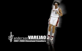 NBA壁纸  骑士队NO 17 安德森 瓦莱乔壁纸 Anderson Varejao Desktop 克里夫兰骑士队07-08赛季桌面壁纸 体育壁纸