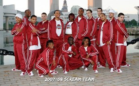 NBA 克里夫兰骑士队2007 08赛季官方桌面壁纸 Scream Team图片壁纸 克里夫兰骑士队2007-08赛季官方壁纸 体育壁纸