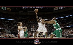 NBA 克里夫兰骑士队2007 08赛季官方桌面壁纸 Cavaliers vs Celtics图片壁纸 克里夫兰骑士队2007-08赛季官方壁纸 体育壁纸