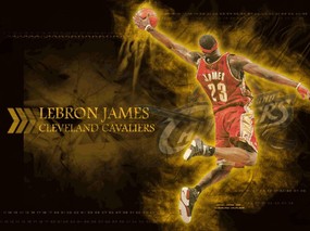 NBA壁纸  骑士队NO 23 勒布朗 詹姆斯壁纸 LeBron James Desktop 克里夫兰骑士队官方桌面壁纸 体育壁纸