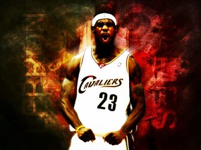 NBA壁纸  骑士队NO 23 小皇帝 詹姆斯壁纸 LeBron James Desktop 克里夫兰骑士队官方桌面壁纸 体育壁纸