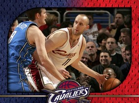 NBA壁纸  骑士队NO 11 扎诸纳斯 伊尔戈斯卡斯壁纸 Zydrunas Ilgauskas Desktop 克里夫兰骑士队官方桌面壁纸 体育壁纸