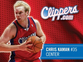NBA壁纸  快船队NO 35 克里斯 卡曼壁纸 Chris Kaman Desktop 洛杉矶快船队官方桌面壁纸 体育壁纸