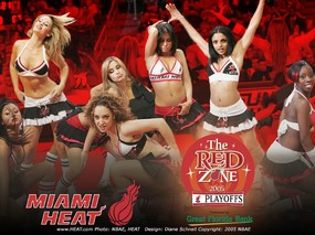NBA壁纸  迈阿密热火队篮球宝贝壁纸图片 Miami Heat Dancer Wallpapers 迈阿密热火啦啦队桌面壁纸 体育壁纸