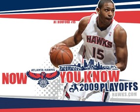  Al Horford桌面壁纸 NBA老鹰队 Hawks 2009季后赛壁纸 体育壁纸